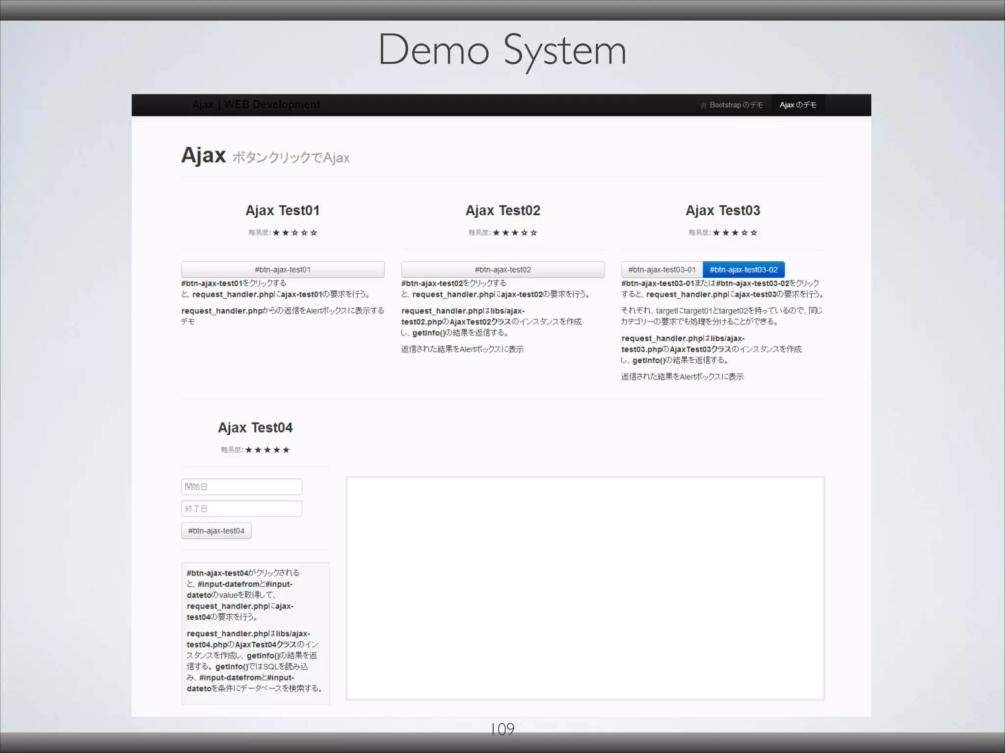 Demo System
109
 