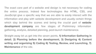 Web Development Life Cycle - Tihalt | PDF