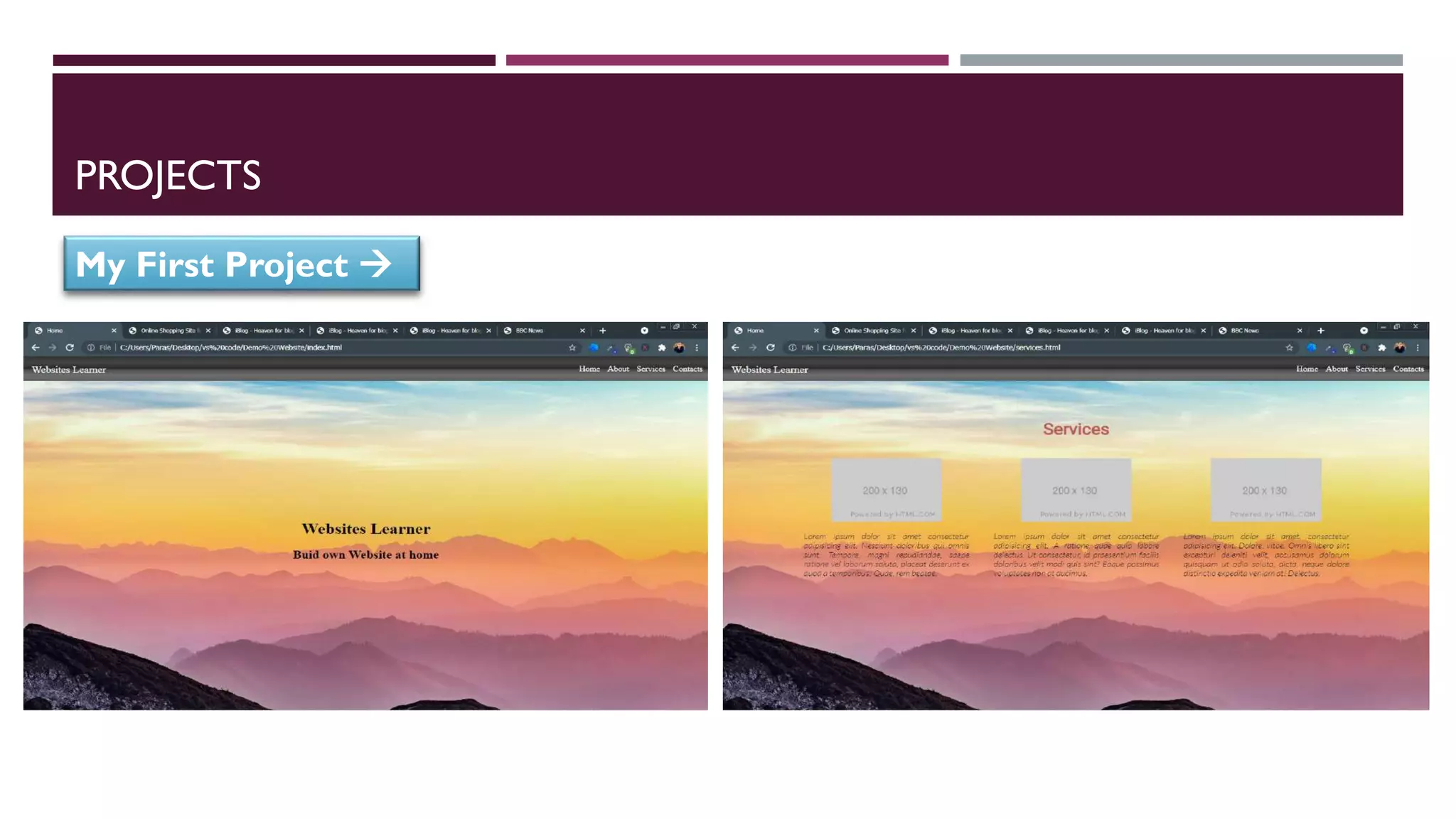 Web development ppt | PDF | Web Design and HTML | Internet