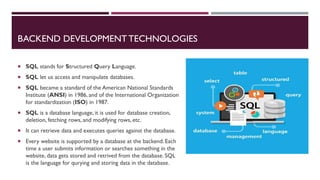 Web development ppt | PDF | Web Design and HTML | Internet