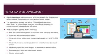 Web development ppt | PDF