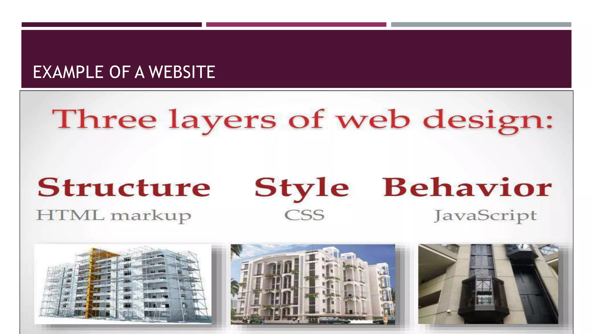 EXAMPLE OF A WEBSITE
 