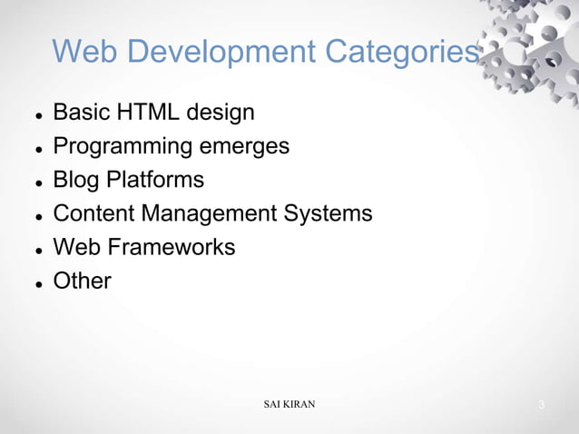 Web development ppt by bsk | PPT