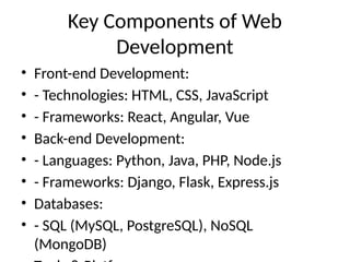 web developer html css javascript nosql sql restapi... full stack Web_Development_Presentation.pptx