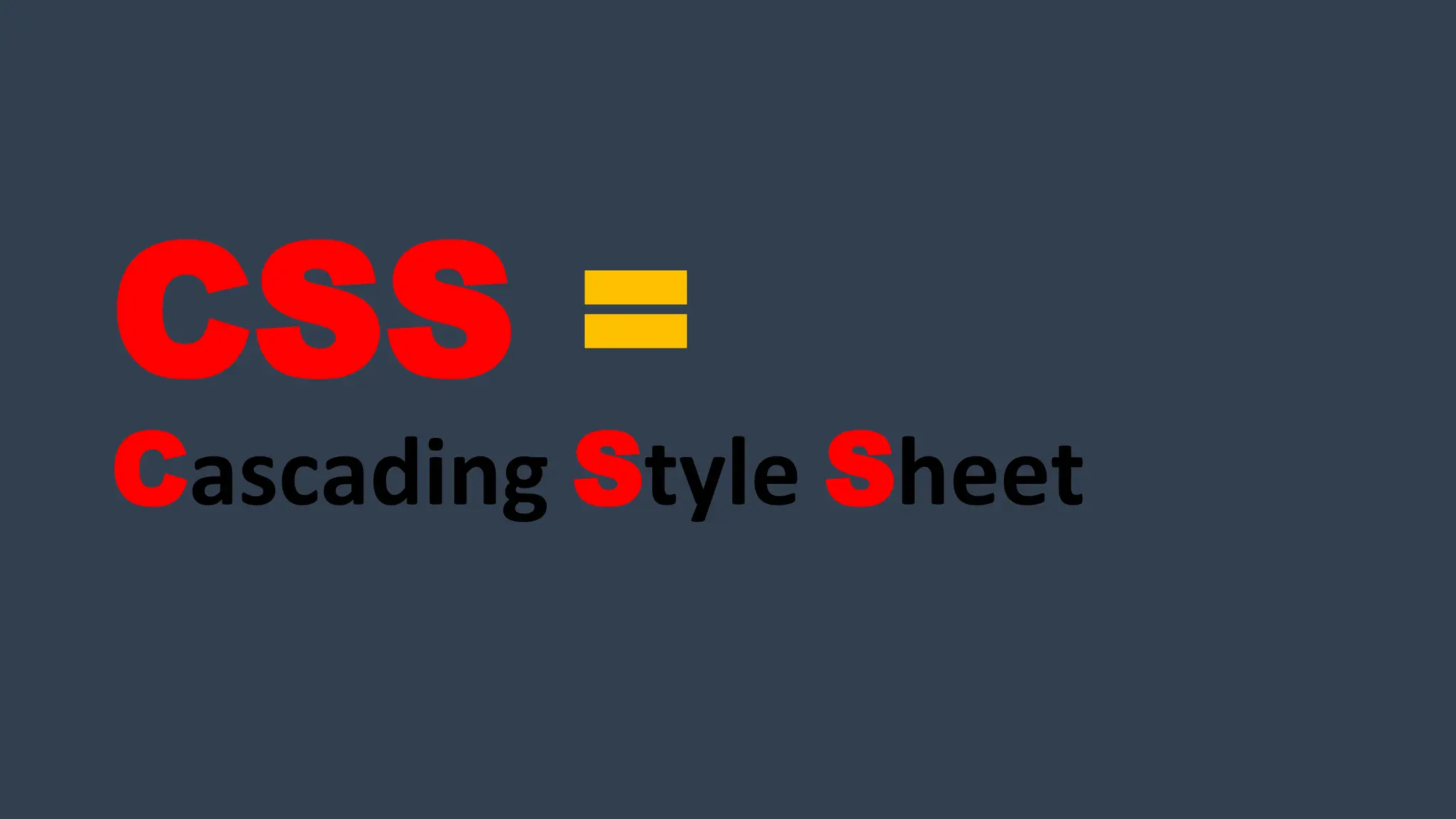 CSS =
Cascading Style Sheet
 