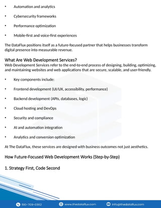 Custom Web Development Services | The Dataflux | PPTX