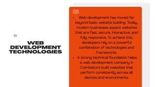 Web Development Technologies & Frameworks | PDF