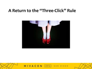 A Return to the “Three-Click” Rule
 