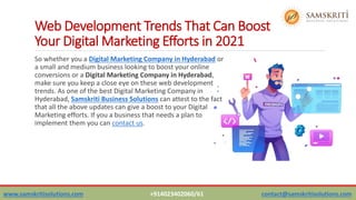 Web Development Trends That Can Boost Your Digital Marketing Efforts in 2021