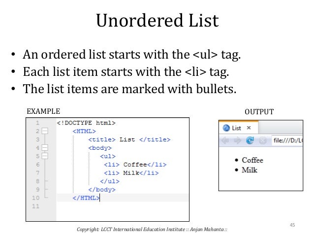 Web development using html 5
