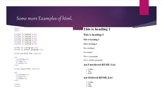 Web development using HTML and CSS | PPTX