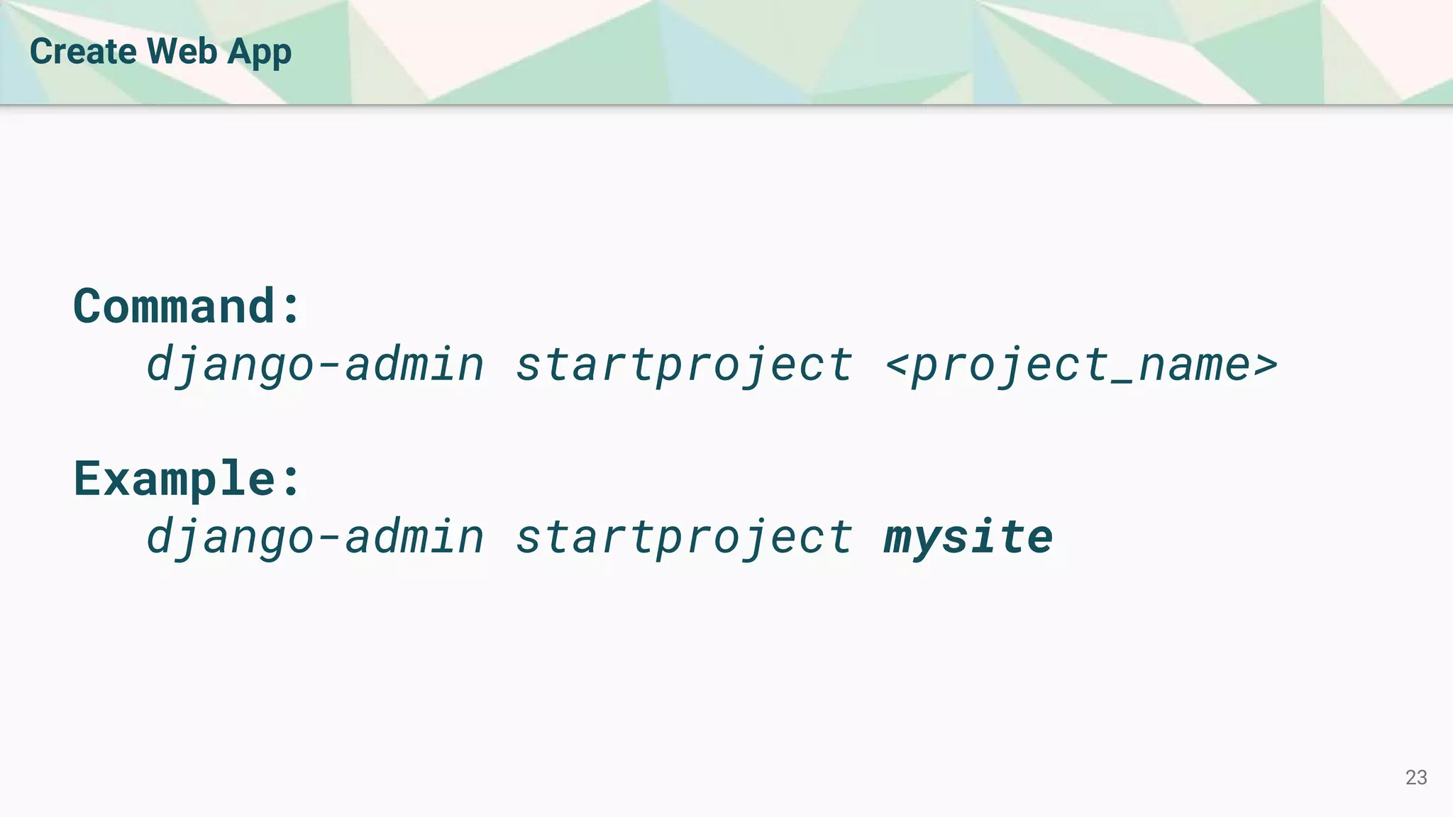 Intro to Web Development Using Python and Django | PPT