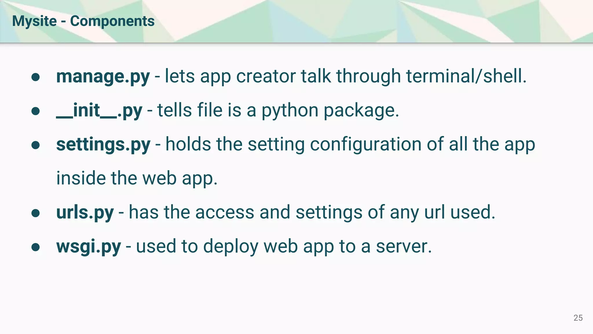 Intro to Web Development Using Python and Django | PPT