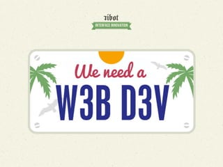 We need a web dev!