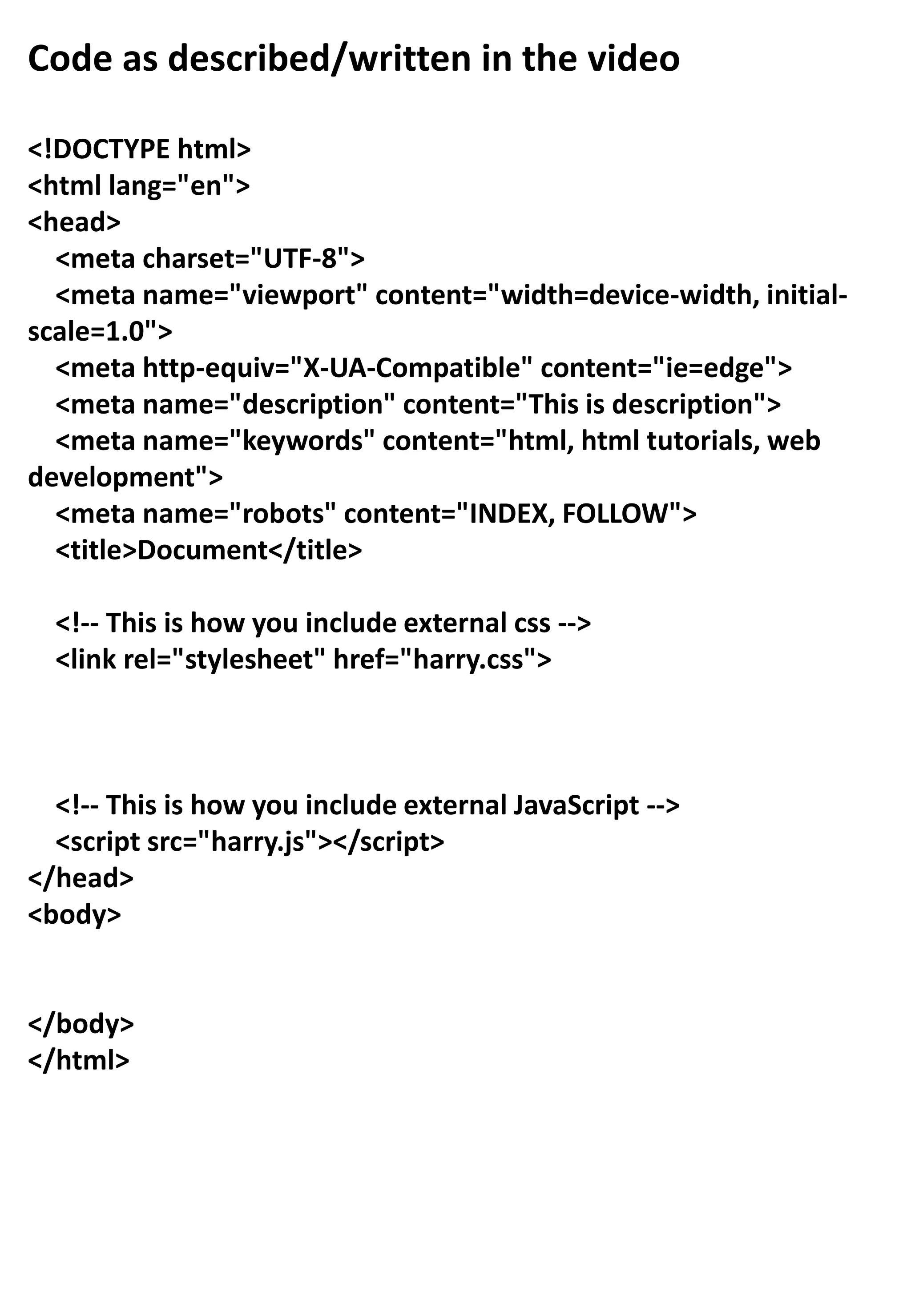 INTRODUCTIONS OF HTML