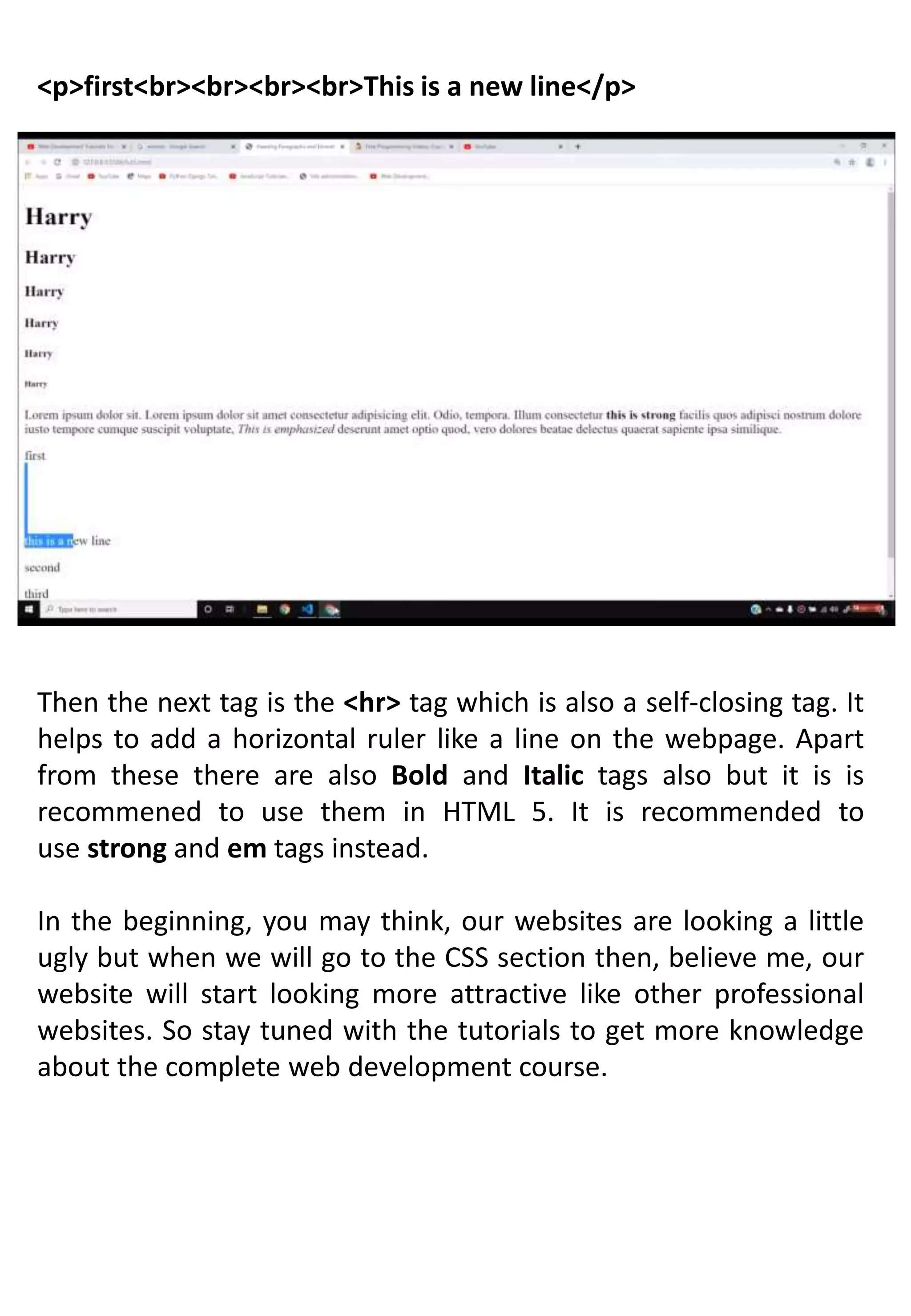 INTRODUCTIONS OF HTML