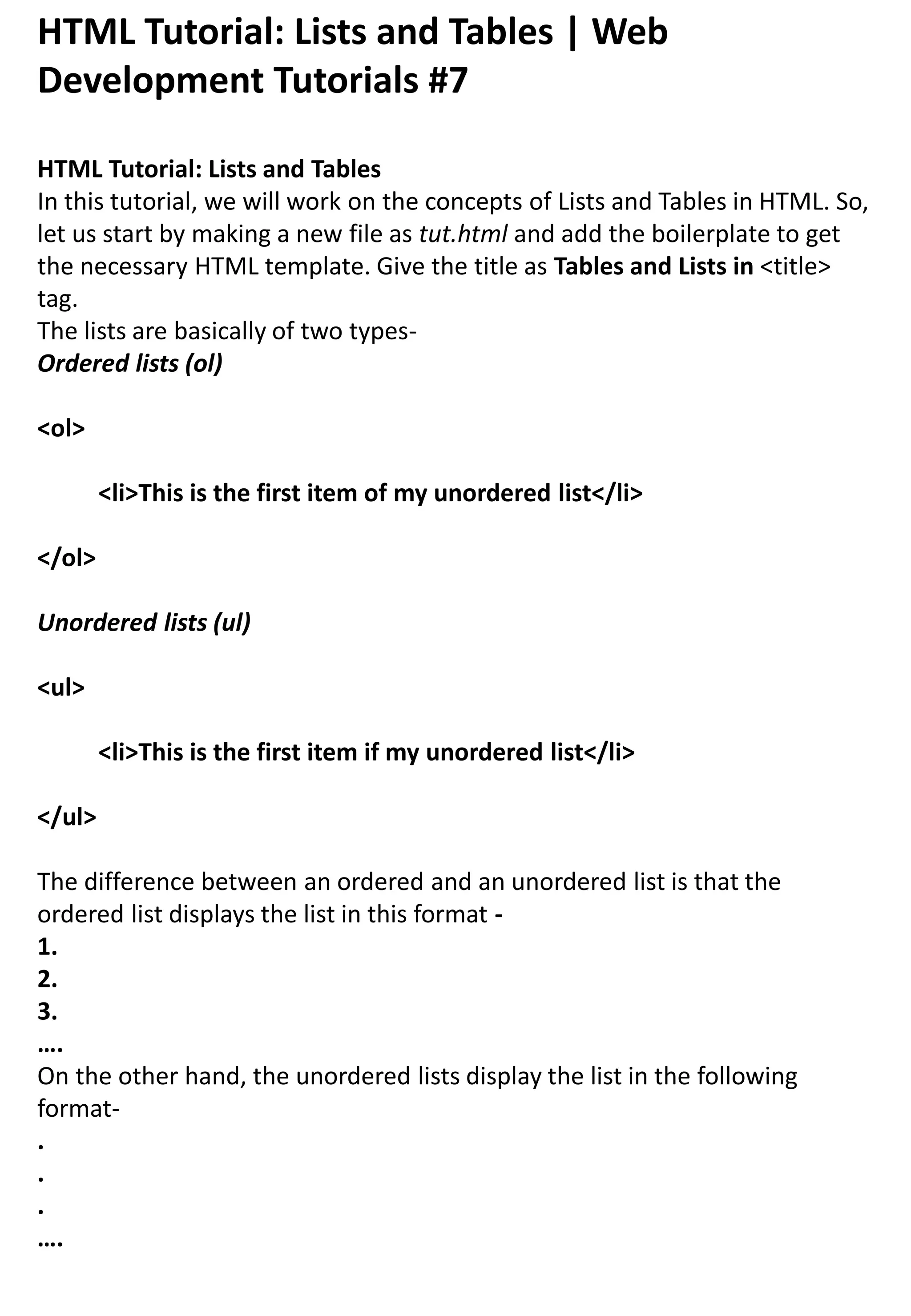 INTRODUCTIONS OF HTML