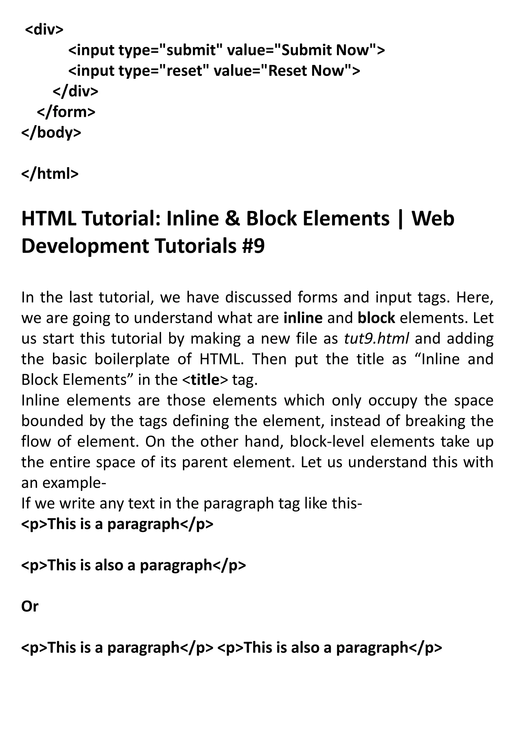INTRODUCTIONS OF HTML