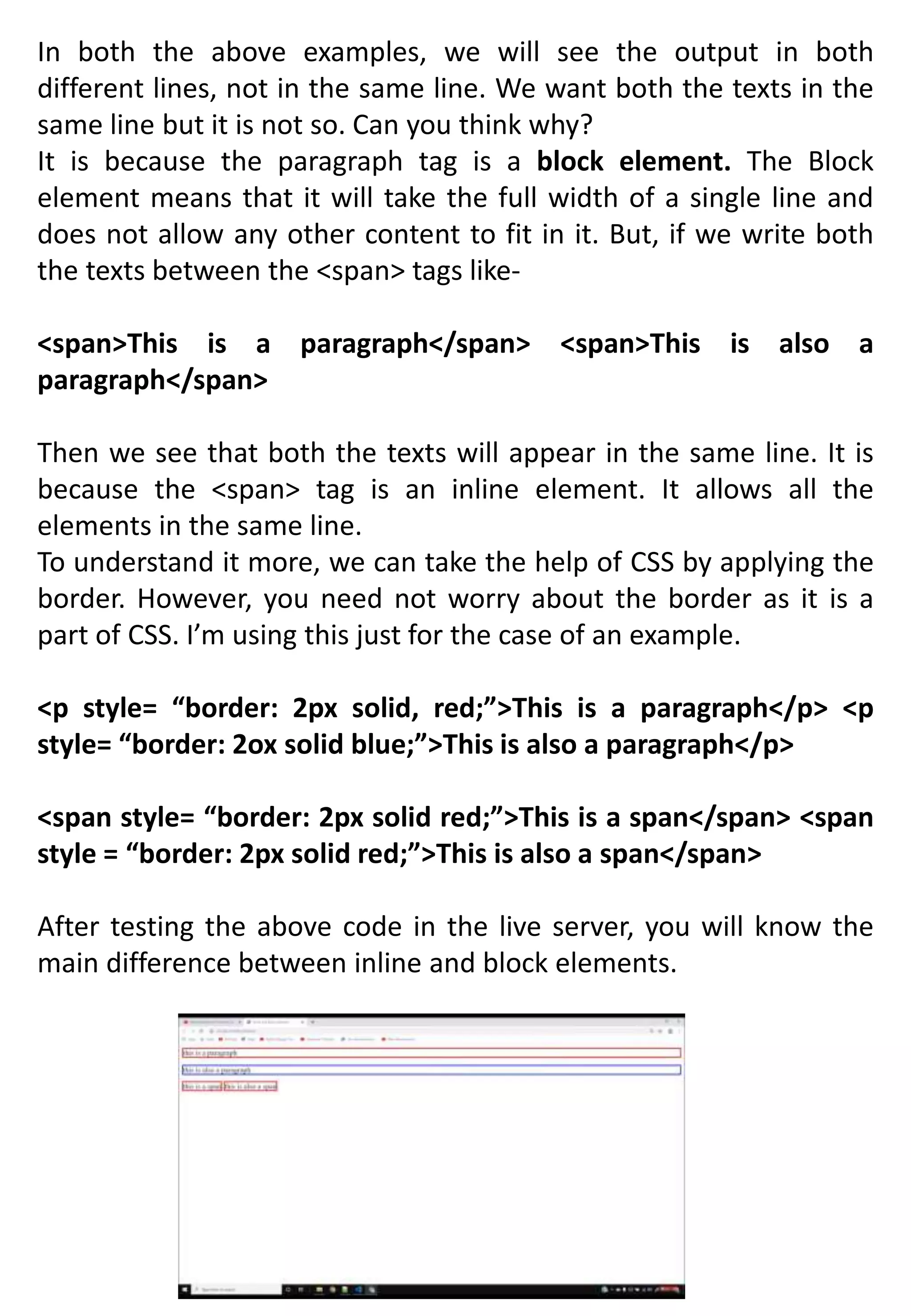 INTRODUCTIONS OF HTML