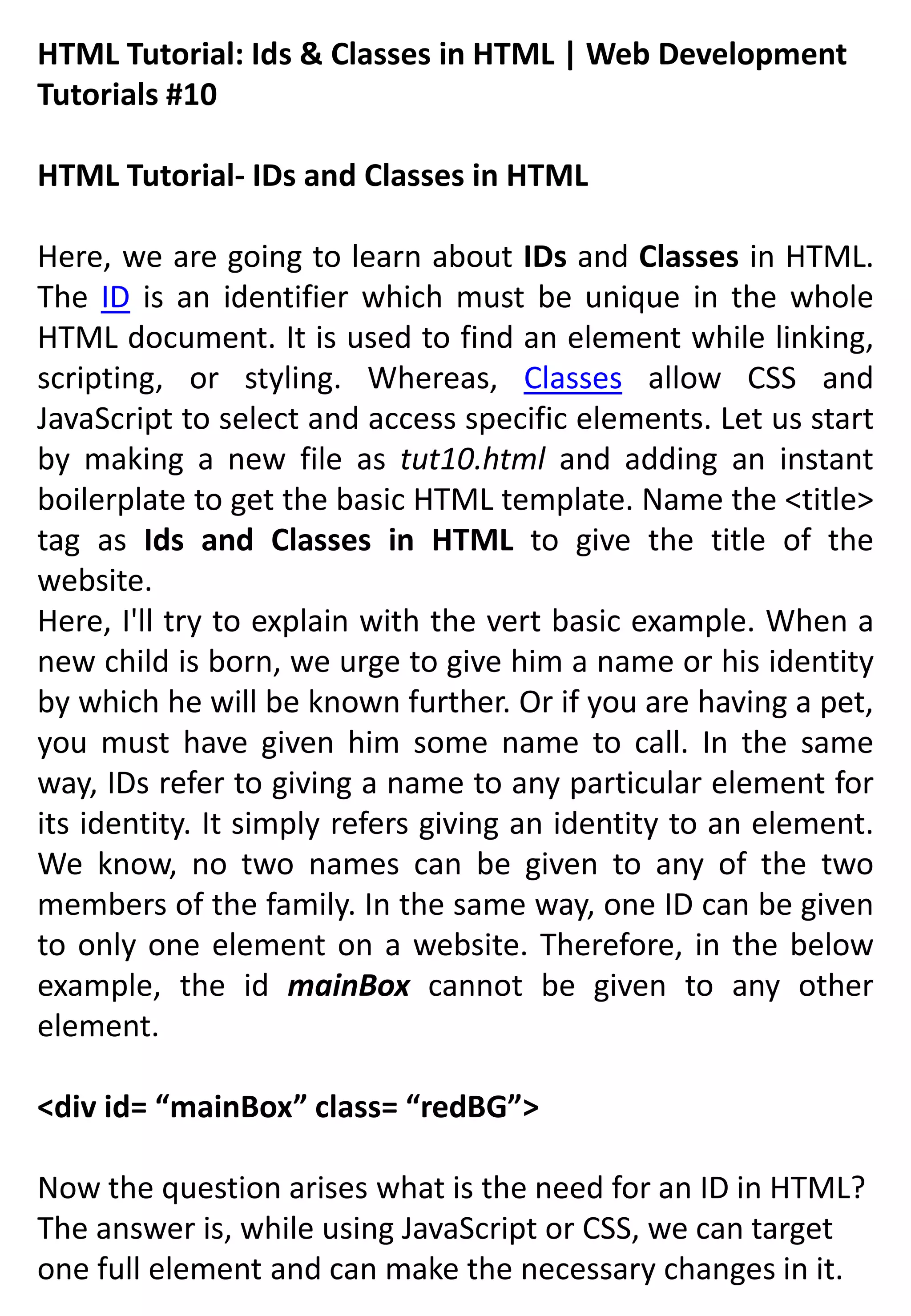 INTRODUCTIONS OF HTML