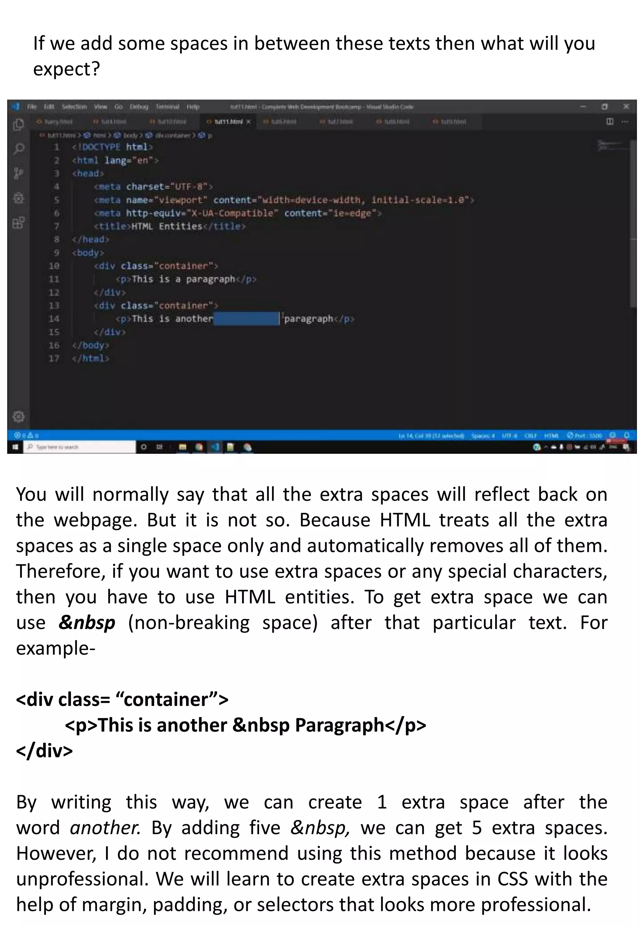 INTRODUCTIONS OF HTML