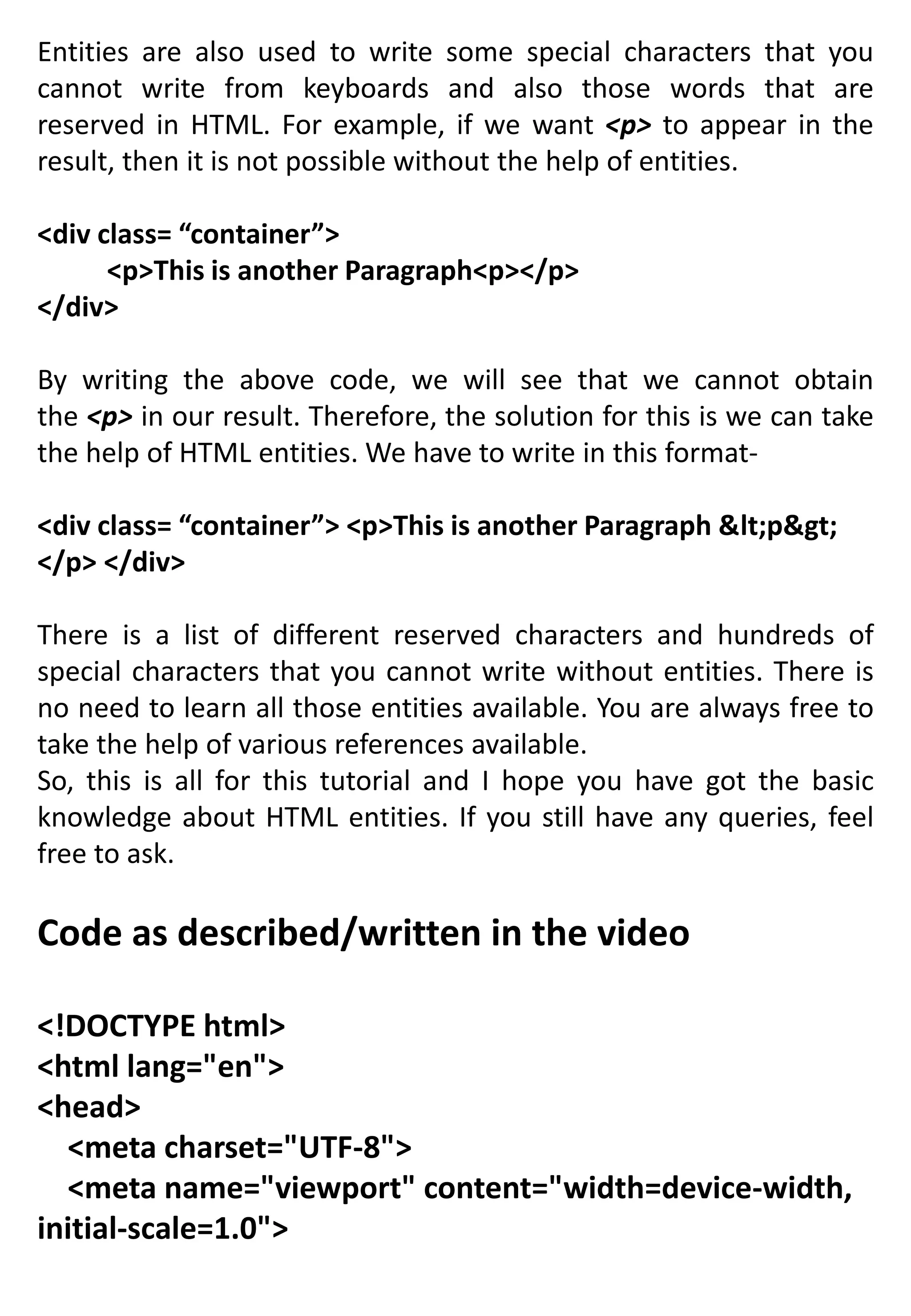 INTRODUCTIONS OF HTML