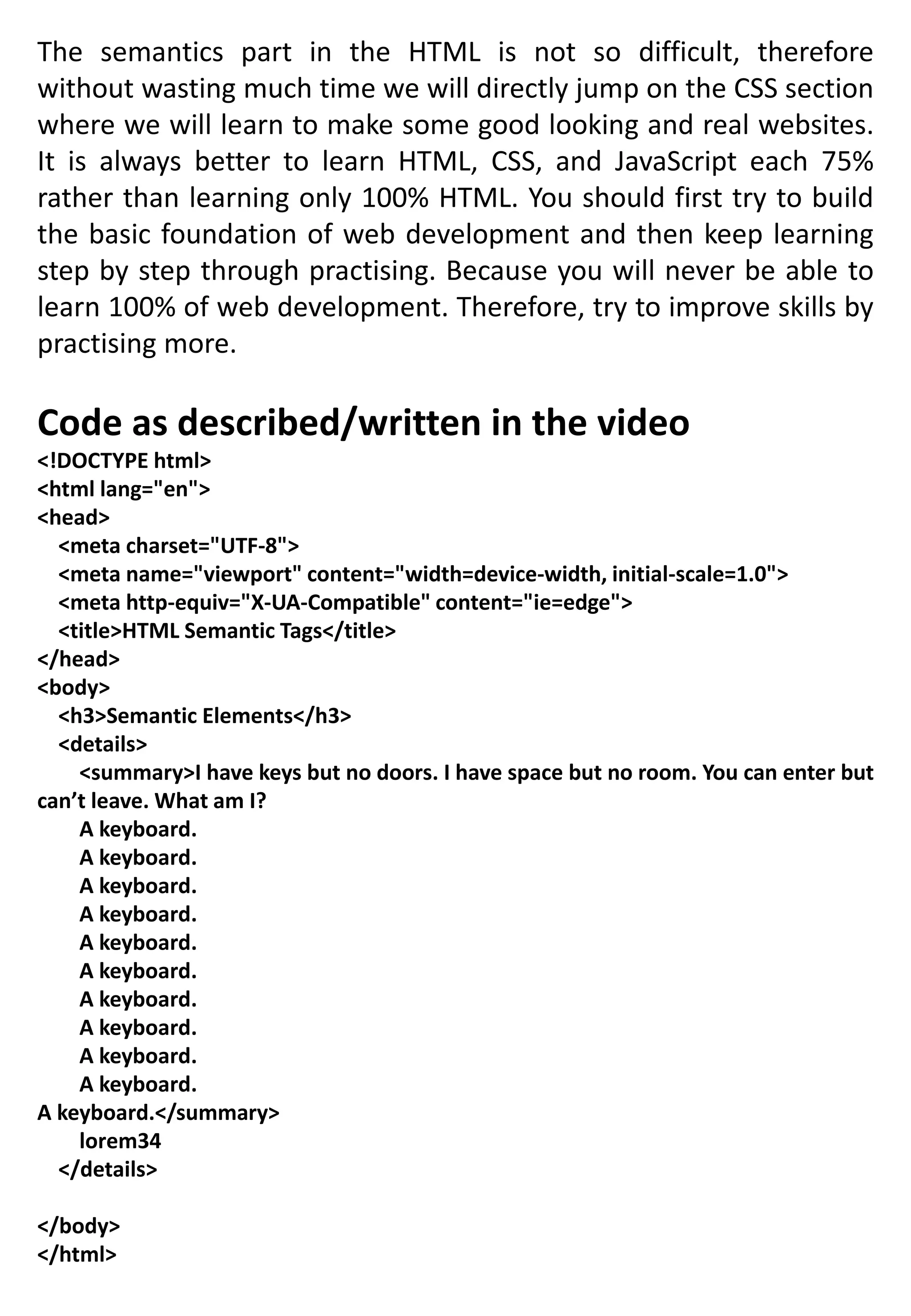 INTRODUCTIONS OF HTML
