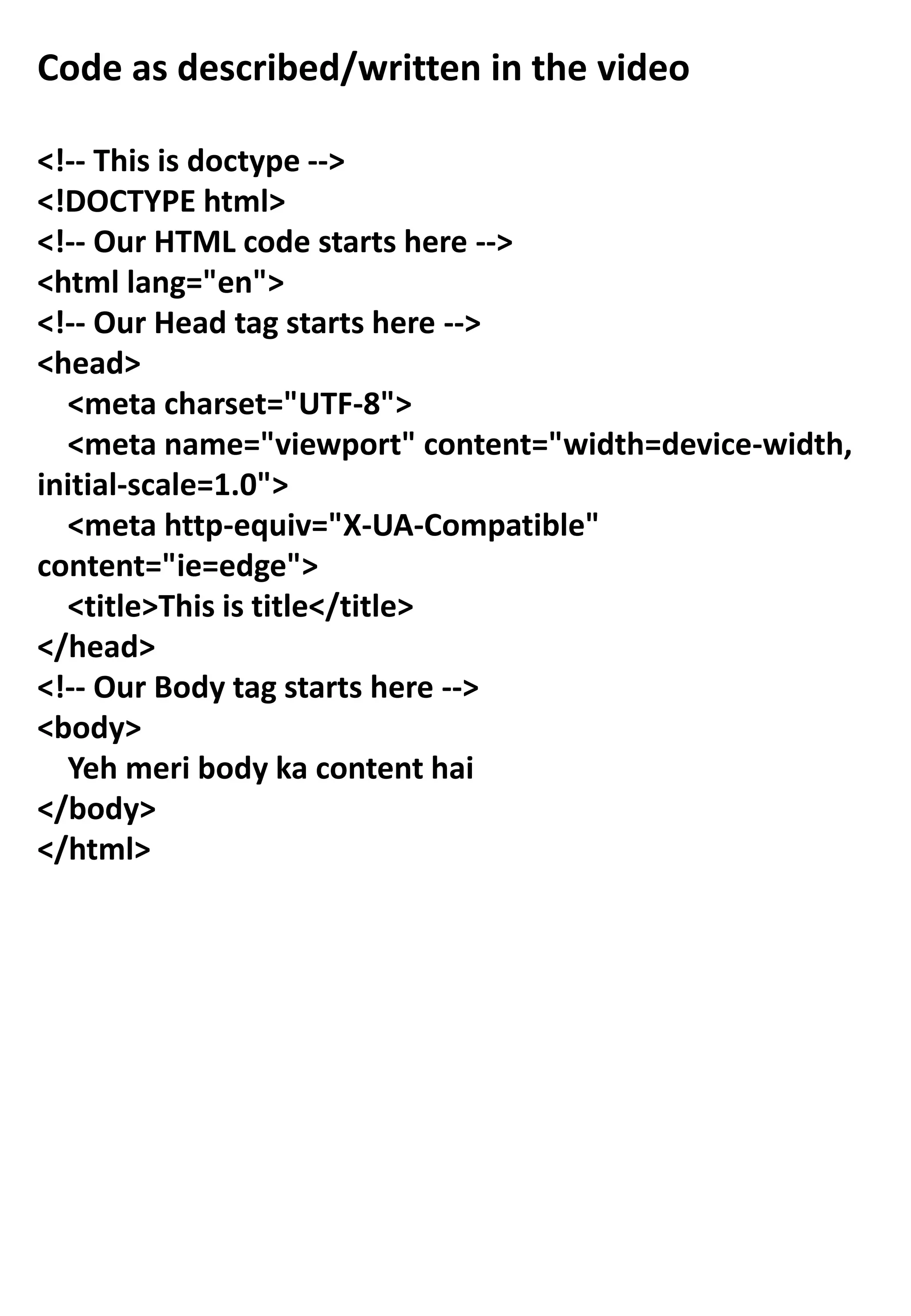 INTRODUCTIONS OF HTML