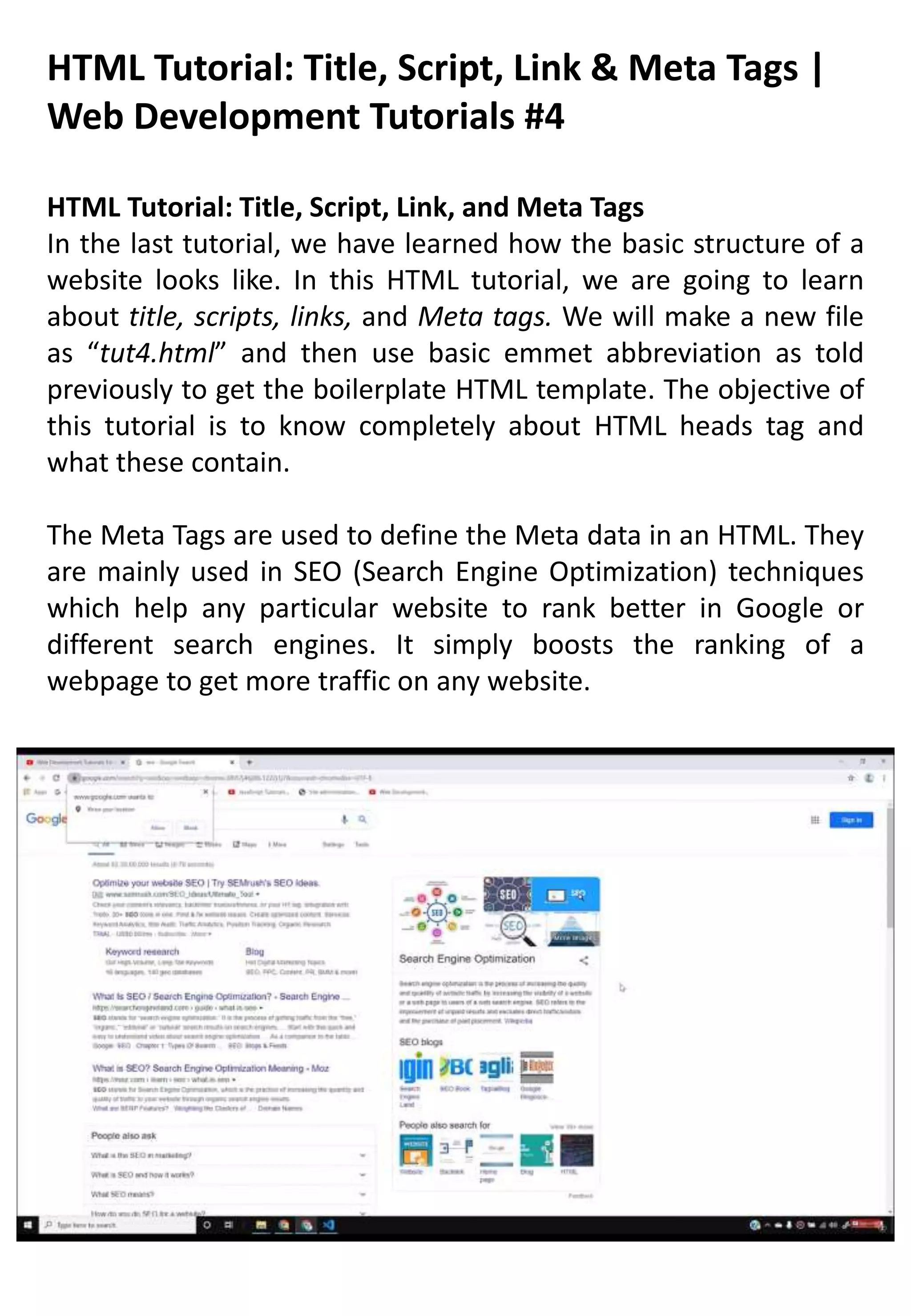 INTRODUCTIONS OF HTML