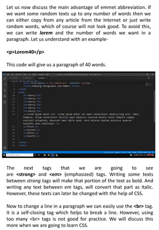 INTRODUCTIONS OF HTML