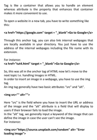 INTRODUCTIONS OF HTML