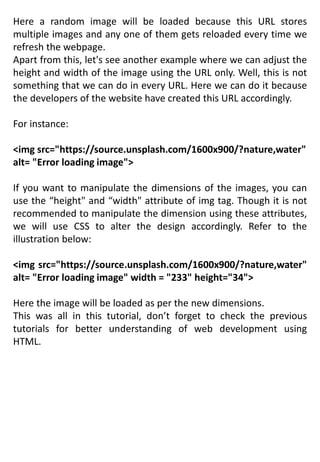 INTRODUCTIONS OF HTML
