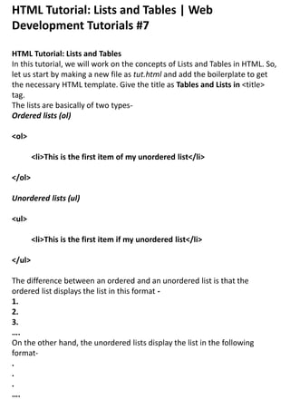 INTRODUCTIONS OF HTML