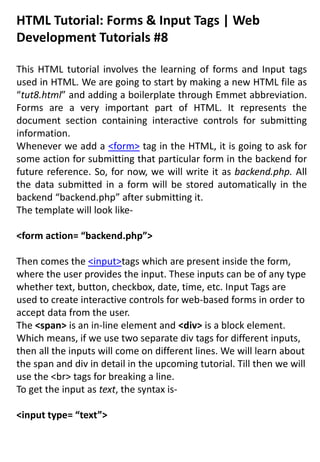 INTRODUCTIONS OF HTML