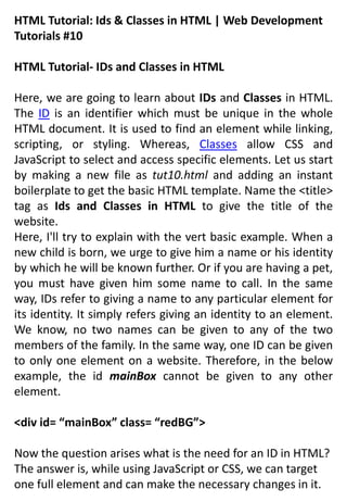 INTRODUCTIONS OF HTML