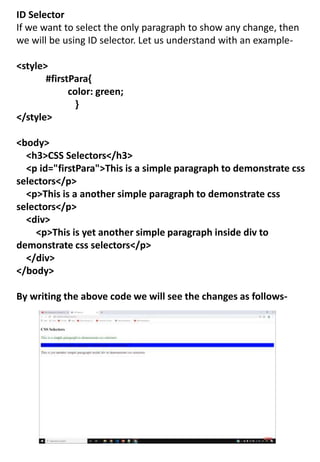 INTRODUCTIONS OF CSS