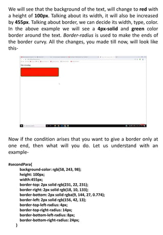 INTRODUCTIONS OF CSS