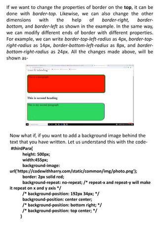 INTRODUCTIONS OF CSS