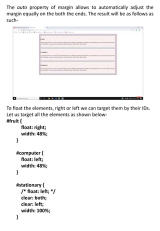 INTRODUCTIONS OF CSS