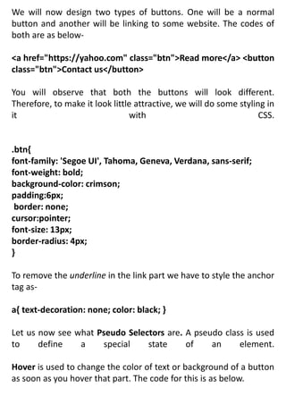 INTRODUCTIONS OF CSS