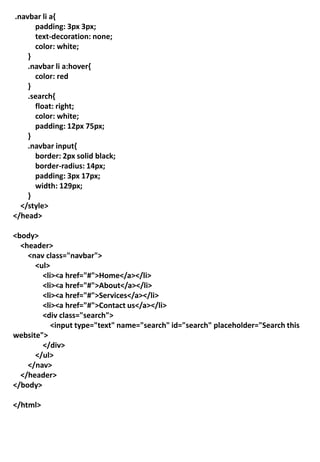 INTRODUCTIONS OF CSS