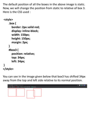 INTRODUCTIONS OF CSS