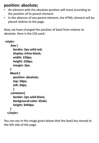 INTRODUCTIONS OF CSS