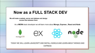 Introduction to web development | MERN Stack | PPTX