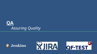 QA
Assuring Quality
 