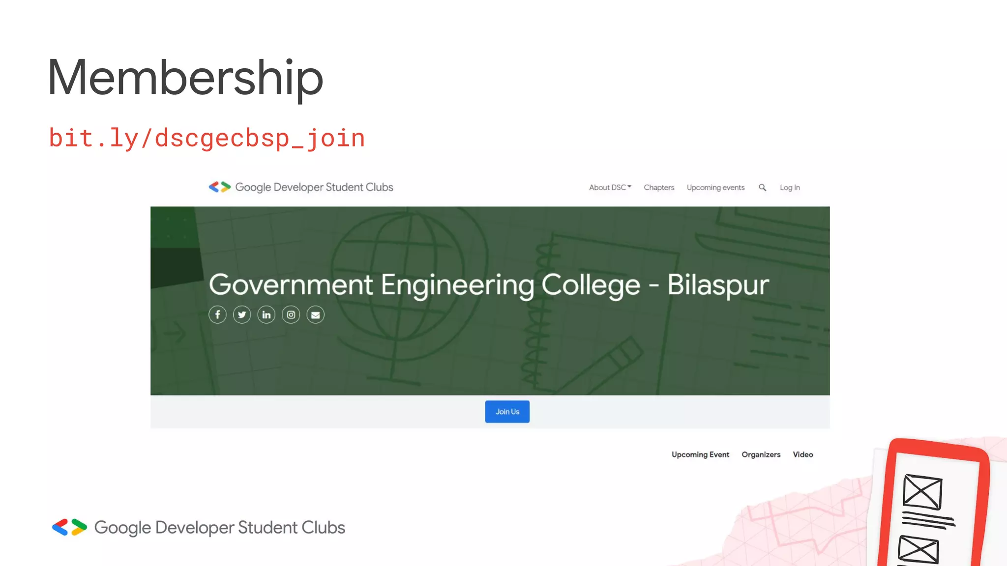 Membership bit.ly/dscgecbsp_join 