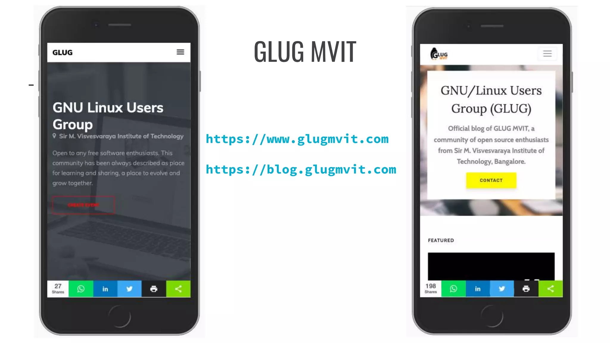 GLUG MVIT
https://www.glugmvit.com
https://blog.glugmvit.com
 