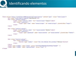 Identificando 
elementos 
 