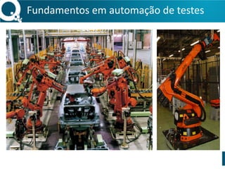 Fundamentos 
em 
automação 
de 
testes 
 
