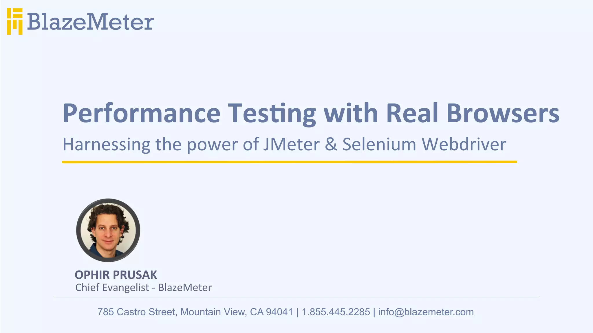 Performance Testing using Real Browsers with JMeter & Webdriver | PDF